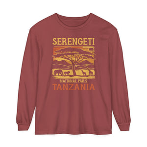Serengeti Tanzania Comfort Colors Unisex Long Sleeve T-Shirt