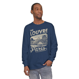 The Louvre Paris France Comfort Colors Unisex Long Sleeve T-Shirt