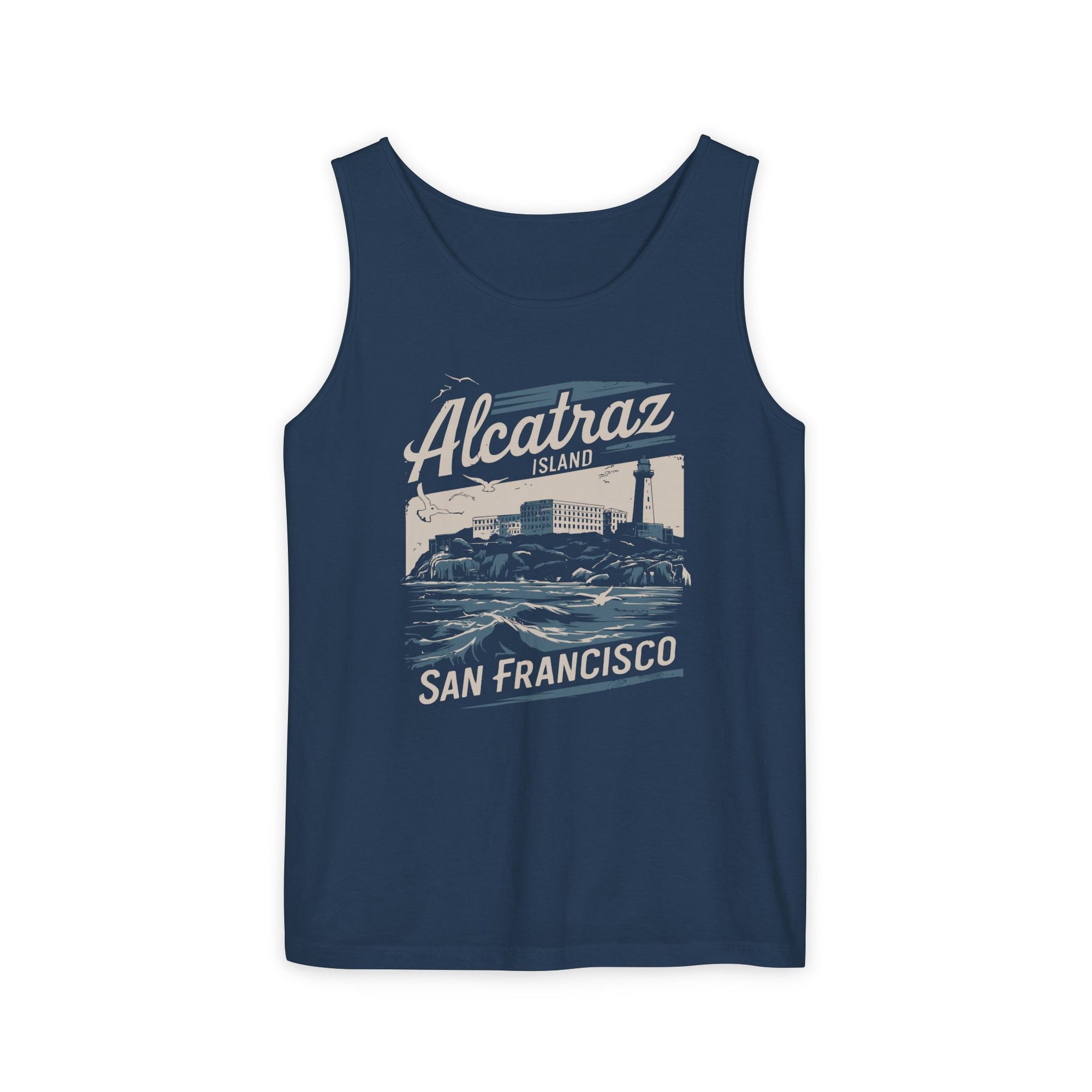 Alcatraz San Francisco California Comfort Colors Tank Top