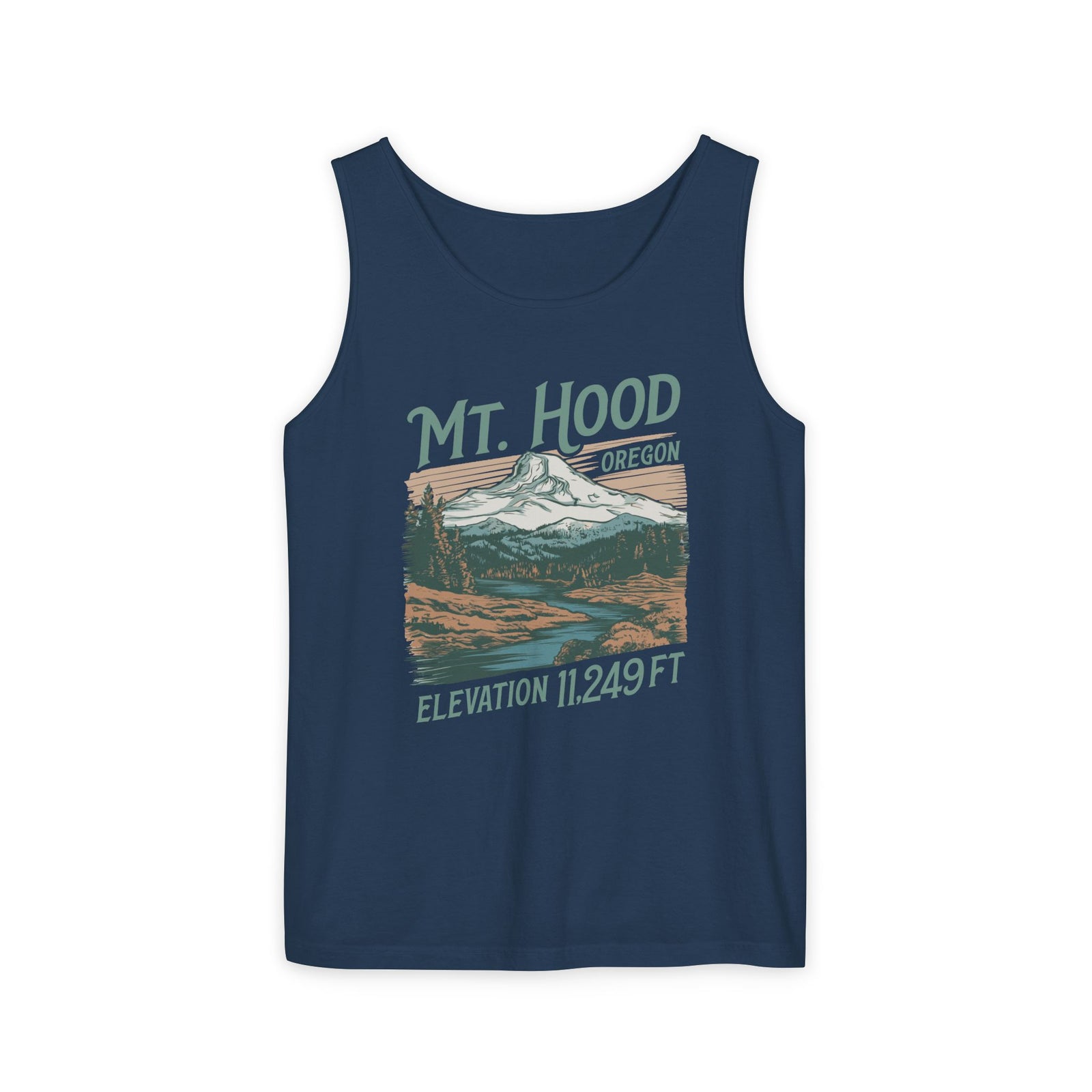 Mount Hood Oregon Comfort Colors Tank Top