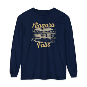 Niagara Falls New York Ontario Comfort Colors Unisex Long Sleeve T-Shirt
