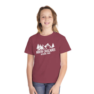 North Cascades National Park Washington Comfort Colors Youth Kids T-Shirt