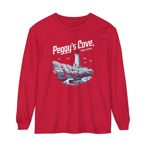 Peggy’s Cove Nova Scotia Comfort Colors Unisex Long Sleeve T-Shirt
