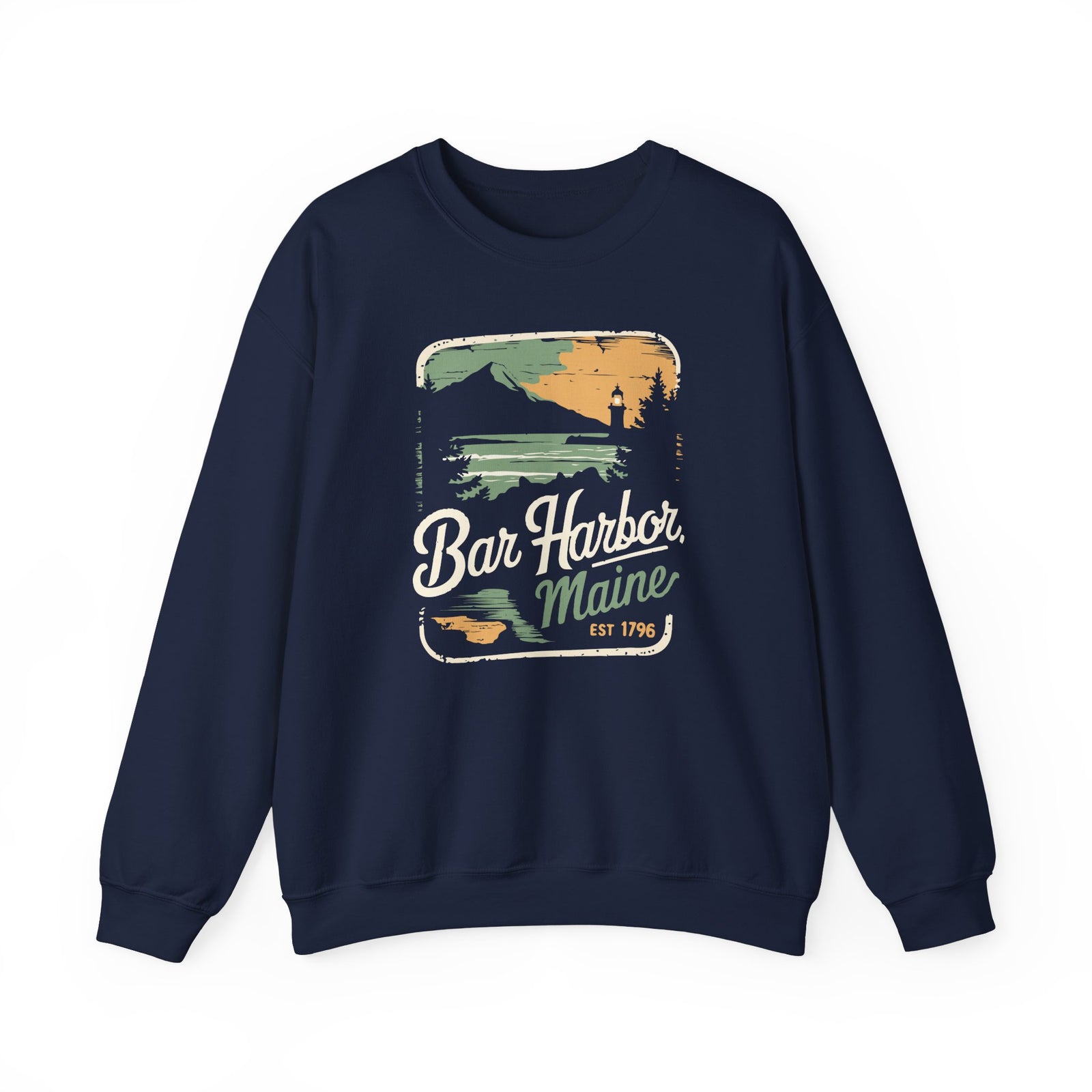 Bar Harbor Maine Gildan Unisex Crewneck Sweatshirt