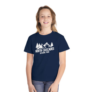 North Cascades National Park Washington Comfort Colors Youth Kids T-Shirt