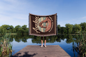 Arches National Park Woven Blanket - Fringe Blanket