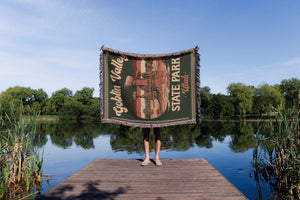 Goblin Valley State Park Woven Blanket - Fringe Blanket