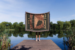 Canyonlands National Park Woven Blanket - Fringe Blanket