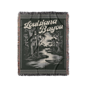 Lousiana Bayou Woven Blanket - Fringe Blanket