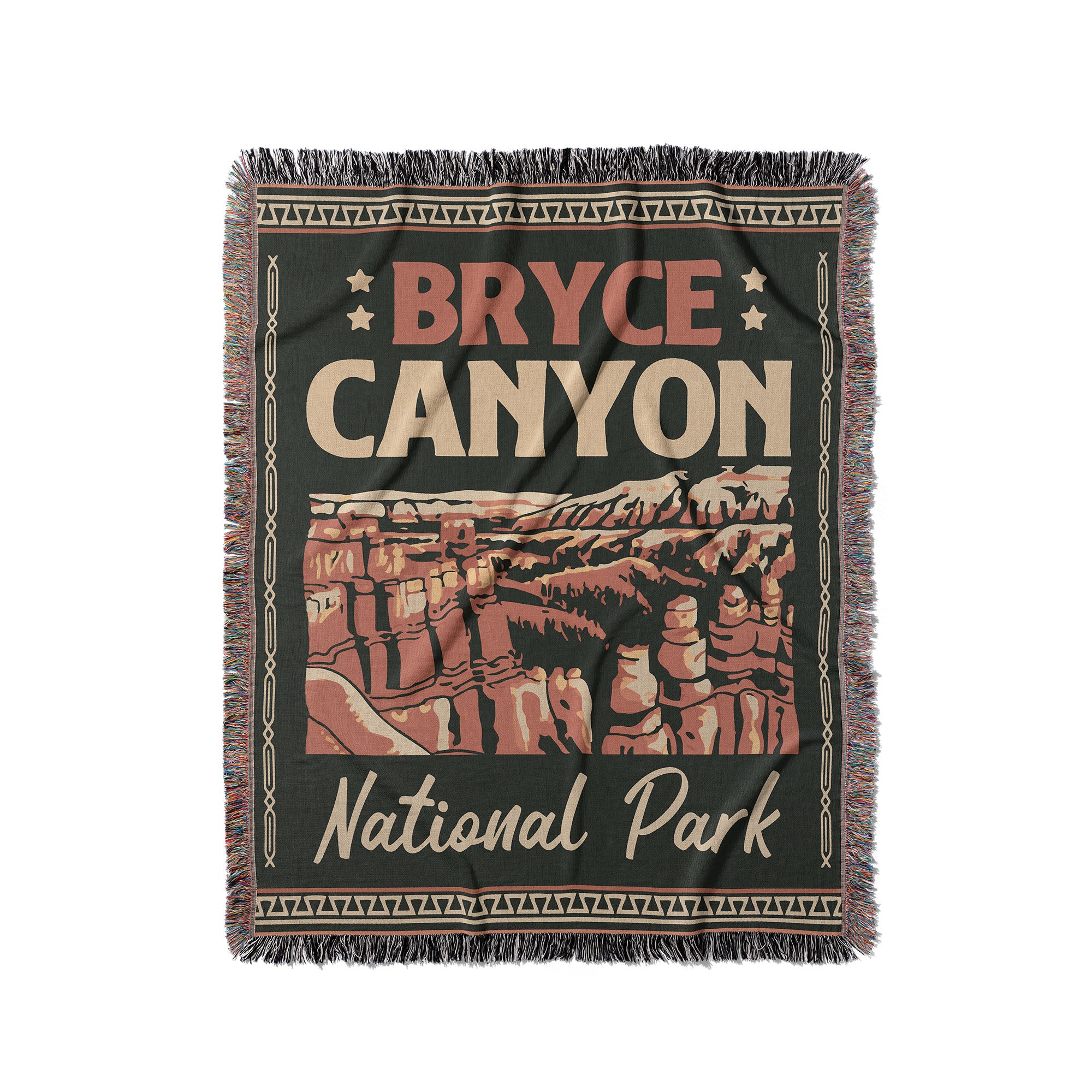 Bryce Canyon National Park Woven Blanket - Fringe Blanket