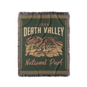 Death Valley National Park Woven Blanket - Fringe Blanket