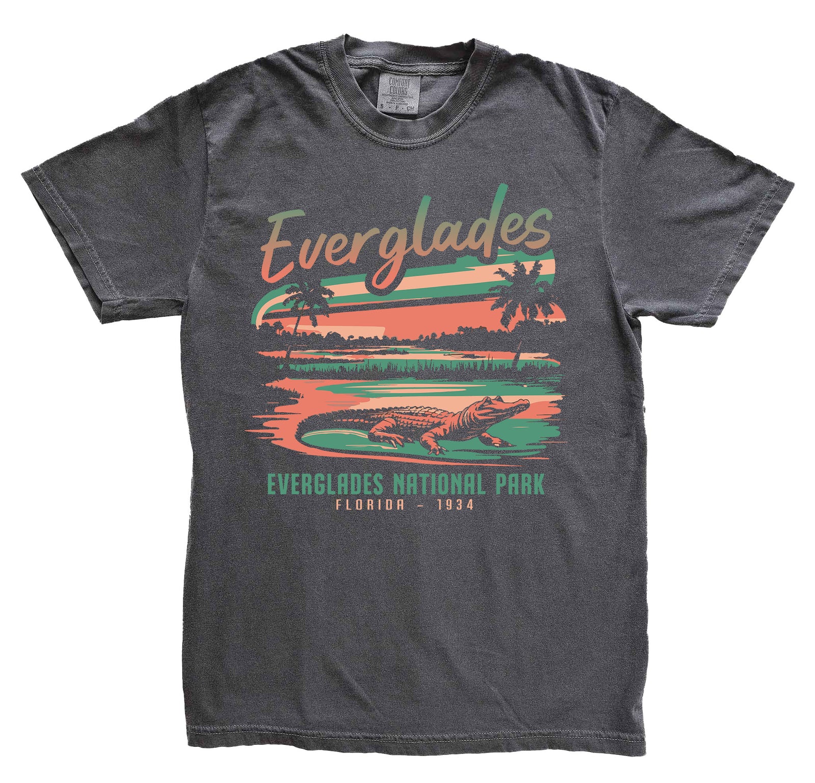 Everglades Comfort Colors T-Shirt / Alligator Florida National Parks Tee